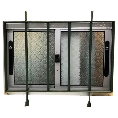 Ventana De Aluminio Serie 20 + Reja / 0.60 X 0.40