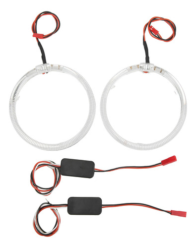 Luz De Ojos De Ángel Para Coche, 2 Unidades, Anillos Led Roj