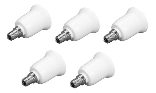 5 Adaptador Soquete Para Ampolleta E27 A E14 - Sumatel