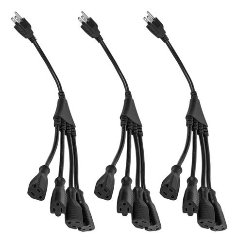 Divisor De Energia De 4 Vias - Tira De Cable De 1 A 4 Con Sa