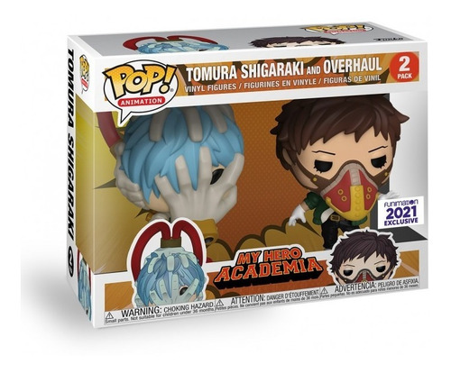 Funko Pop Tomura Shigaraki And Overhaul 2pk Funimation Stick
