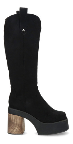 Bota Plataforma Negra  2565001