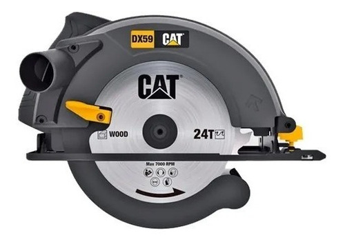 Imagen 3 de 5 de Sierra Circular Eléctrica Cat Dx59 185mm 1400w 220v