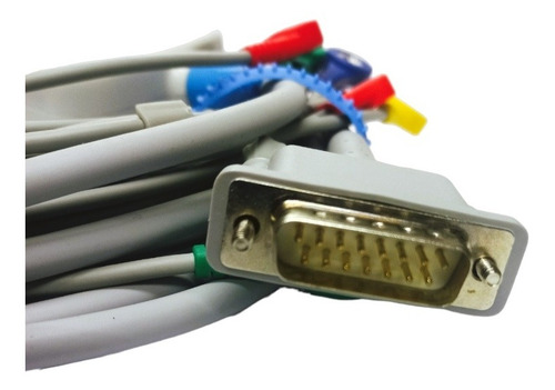 Cable Ekg 10 Puntas Compatible Con Varias Marcas Y Modelos