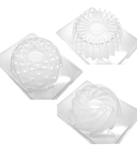 Kit De 3 Moldes Para Gelatina