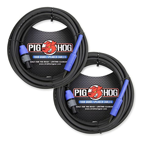 Pig Hog Cable De Altavoz 2-pack Phsc50s14