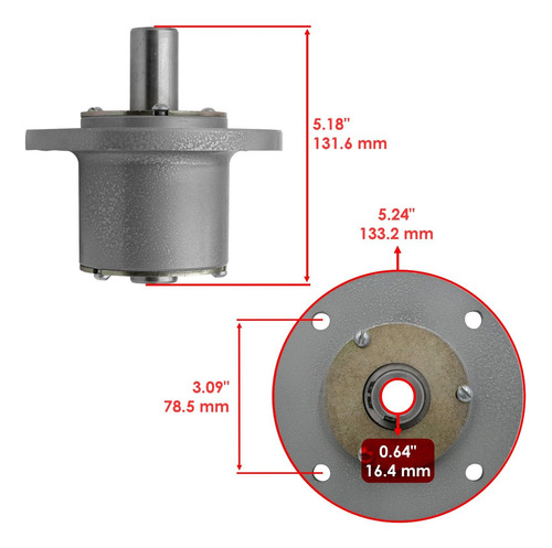 Caltric 36006n 1-302030 302030 552189 Deck Spindle For Exm
