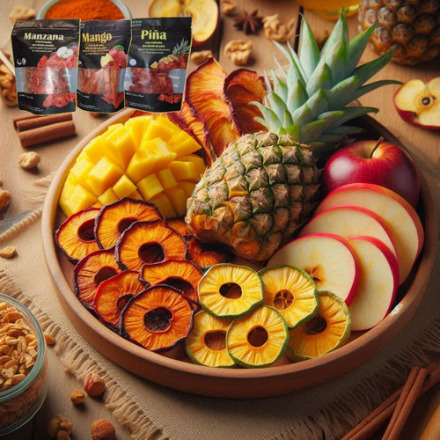 Botana Deshidratada Enchilada Piña 65g Saludable Horneada
