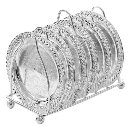 Soporte De Exhibición Para Estante De Platos, Mini Plata
