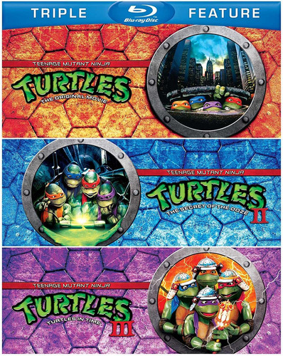 Trilogía Tortugas Ninja I, Ii Y Iii Bluray Importado Tmnt