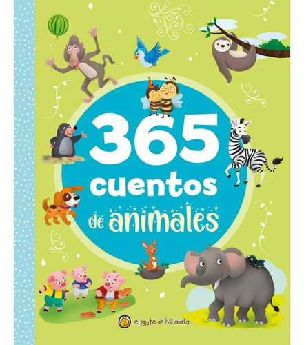 365 Cuentos De Animales, De Vários Autores. Editorial El Gato De Hojalata, Tapa Dura En Español, 2023
