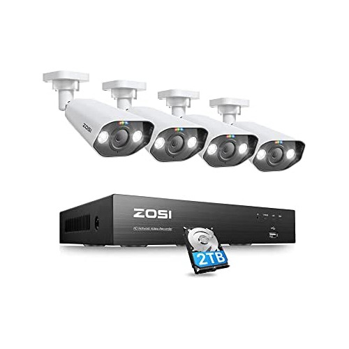 Sistema De Cámaras De Seguridad Poe De 4k Foco, Nvr De...