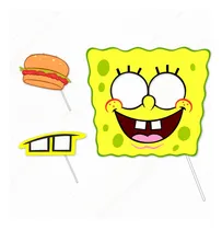 Comprar Bob Esponja - Photo Booth Props ** Textos Editables**