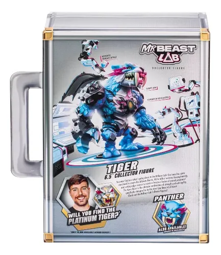 Figura De Colección Mr Beast Lab Tiger Platinum
