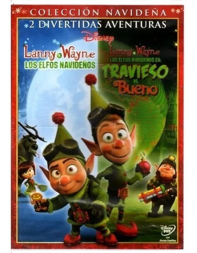 Lanny Y Wayne Los Elfos Navideños+travieso Bueno Dvd Disney