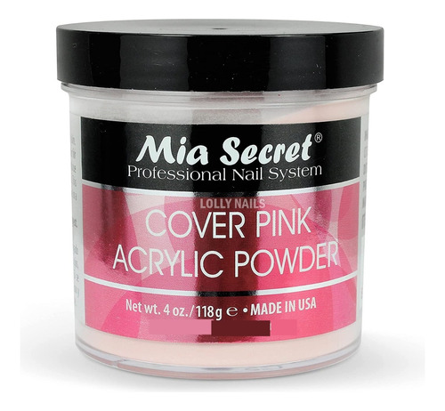 Polímero/polvo Acrílico Cover Pink Mia Secret 118 Grs