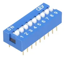 Comprar 10 X Interruptor Dip Switch 9 Posiciones 2.54mm Electronica