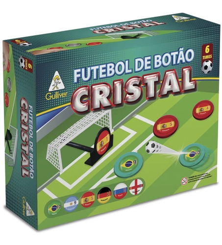 Futebol De Botão Cristal 6 Times Seleções Gulliver Oferta !