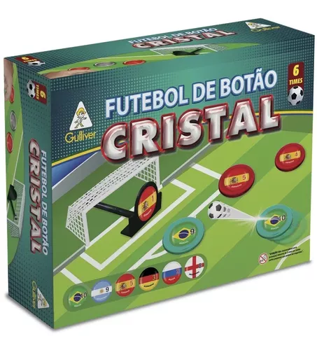 Jogo Futebol de Botão Cristal Brasil x Espanha Gulliver