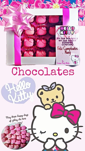 Chocolates Hello Kitty Caja De 25 Und Cupcakes Consulta 