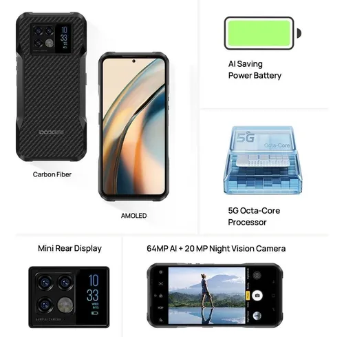 Doogee V20 5g 8gb 256gb Dual Sim Duos