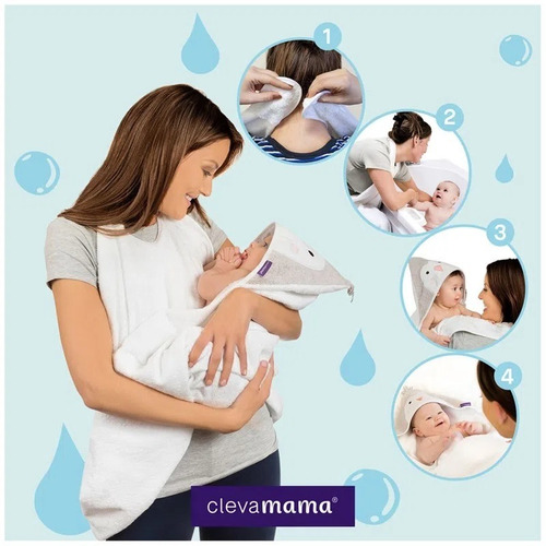 Imagem 8 de 8 de Toalha Mamãe E Bebê Ovelha Coral Fibra Bambu - Clevamama