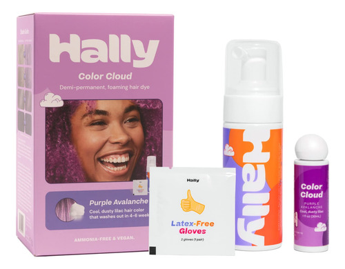 Hally Color Cloud - Kit De Tinte Semipermanente Para El Cabe