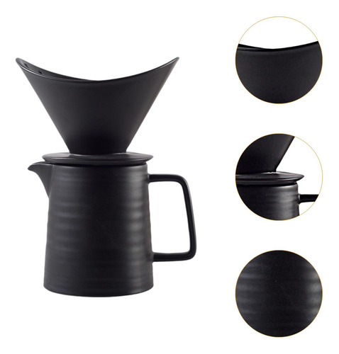 Juego De Cafetera De Vertido, Cerámica, Reutilizable,