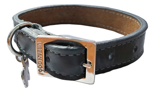 Urban Dog Collar Para Perro Liso 100% Piel Ch, G, Xg Color Negro Collar Piel Liso Tamaño del collar G