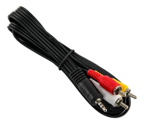 Cable 4m Mini Plug 3.5mm 4 Contacto A 3 Rca Video Audio Htec