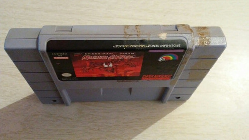 Spiderman Venom Maximum Carnage Snes Super Nintendo Funciona (Usado)