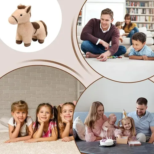 Peluche De Caballo Interactivo Con Sonidos Y Movimiento – Sensor De Cabeza Y Cola, Suave Y Realista, Para Niños Y Niñas