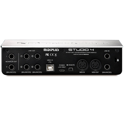 Imagen 5 de 9 de Placa De Sonido Usb Midiplus Studio 4 24 Bits 192 Khz