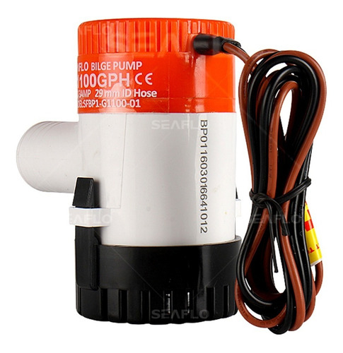 Imagen 3 de 10 de Bomba Achiq. Eléctrica 1100 Gph 12v + Tablero Seaflo+ Salida