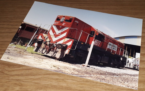 Foto 15x10 Locomotora Gt22 6577 En Villa Diego (Usado)