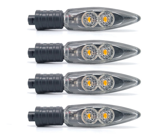 Kit 4 Piscas Led Traseiro Dianteiro Bmw  K1200r 2005 A 2008 