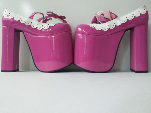 Sapato Salto Alto Lolita Cosplay 15cm