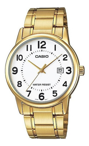 Reloj Casio Ltp-v002g-7b Para Mujer Analógico De Acero