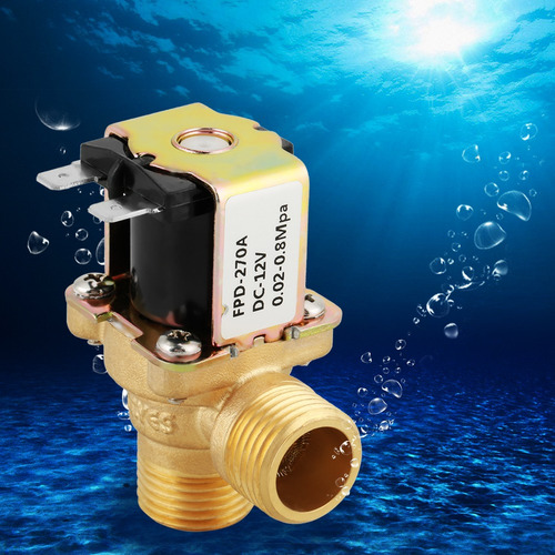 Dc 12v Dn15 G1/2 Latão Solenóide Válvula Elétrica Normalment