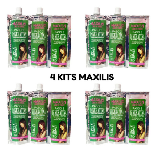 Imagen 1 de 2 de Maxilis Biokeratina 4 Kits - mL a $141