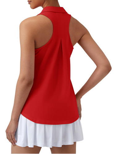 Luyaa Camiseta Golf Manga Para Mujer Cuello V Espalda Polo