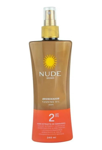 Bronceador En Aceite Spf2 Nude - mL a $166