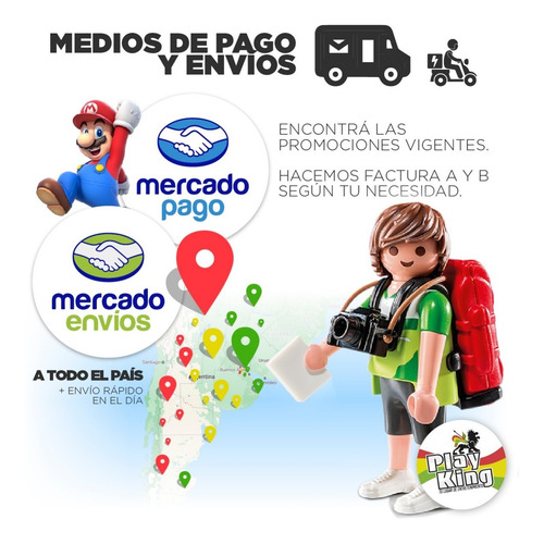 Imagen 5 de 8 de Playmobil 9116 City Action Camion De Obra Playking