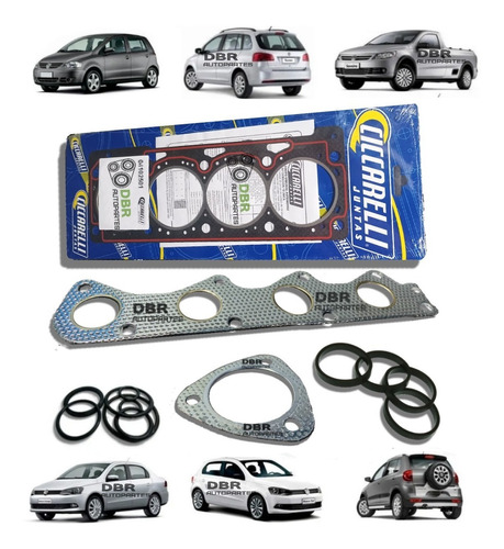 Kit Junta Tapa Descarbonizacion Vw Saveiro 2010 En Adel 8v