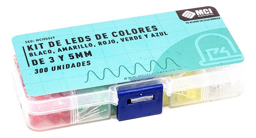 Kit De Leds De Colores De 3 Y 5mm 300 Unidades