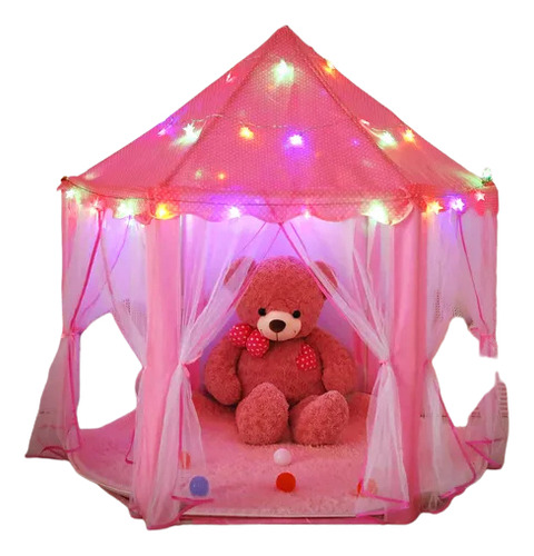 Tienda Campaña Castillo Princesa Niñas Luces Navidad 7