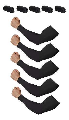 Mangas Protectoras Para Brazos Protección Solar Uv,5 Pares