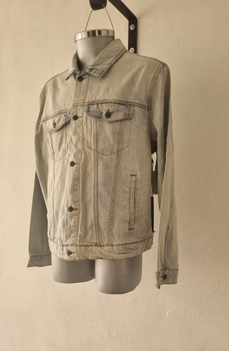 Chamarra Mezclilla Chaqueta Trucker Hombre Talla Extra Xxl