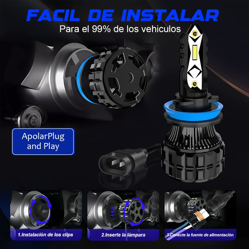 Kit Focos Led H7 H11 9005 9006 Csp Alta O Baja 110w 22000lm