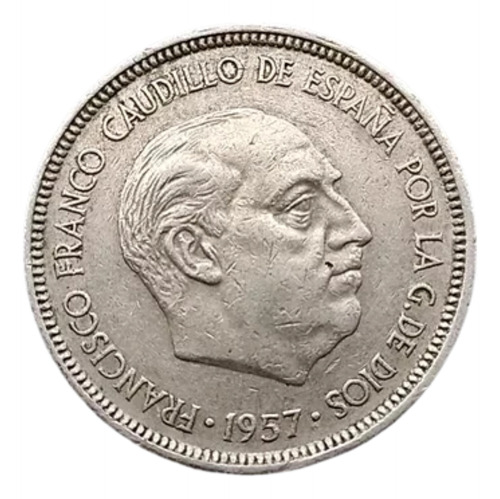 5 Pesetas España 1957 Moneda Franco Colección 